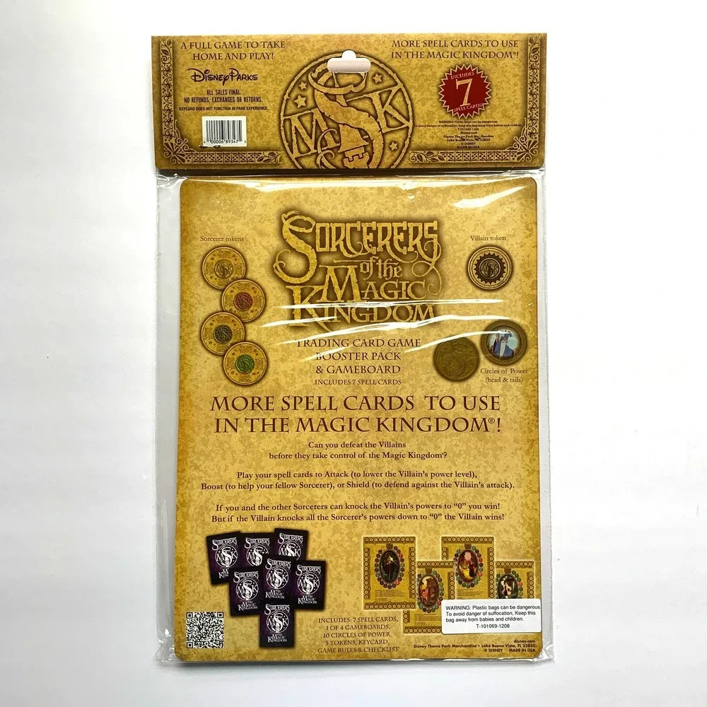 WDW SOTMK Trading Card Game Booster Pack and Gameboard +Bonus New Pack of Cards